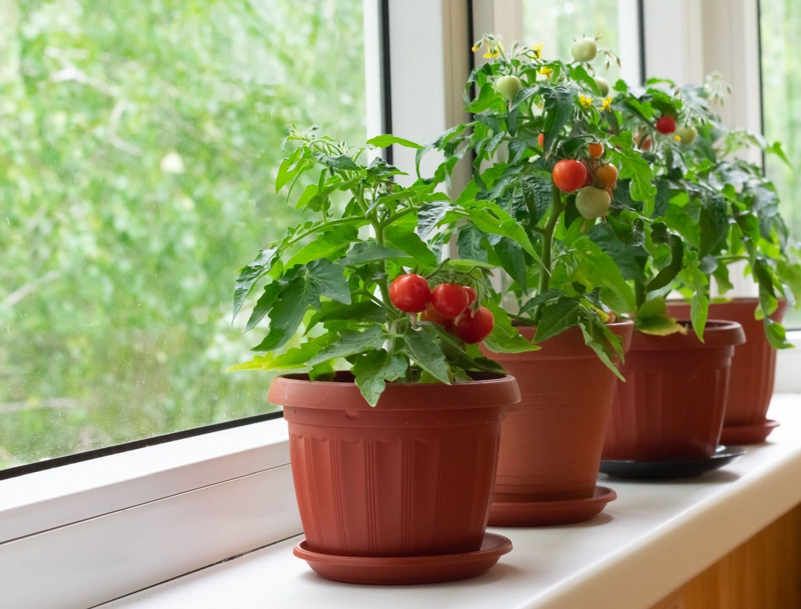 Growing vegetables in pots on the terrace or on the windowsill